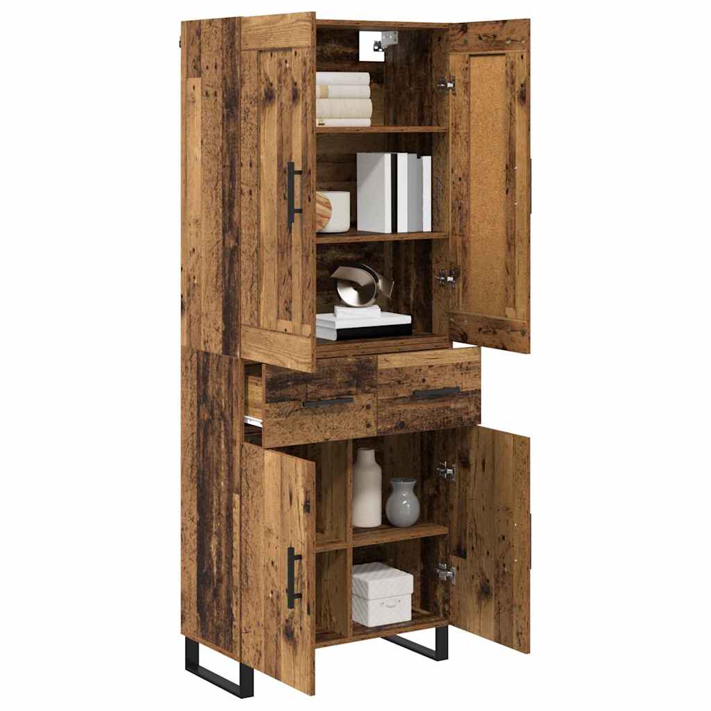 Highboard 2 kom. Staro drvo 69,5 x 34 x 180 cm