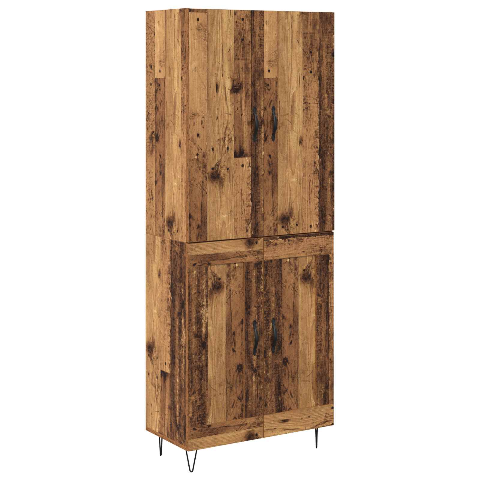 Highboard 2 pcs Staro drvo Konstruirano drvo