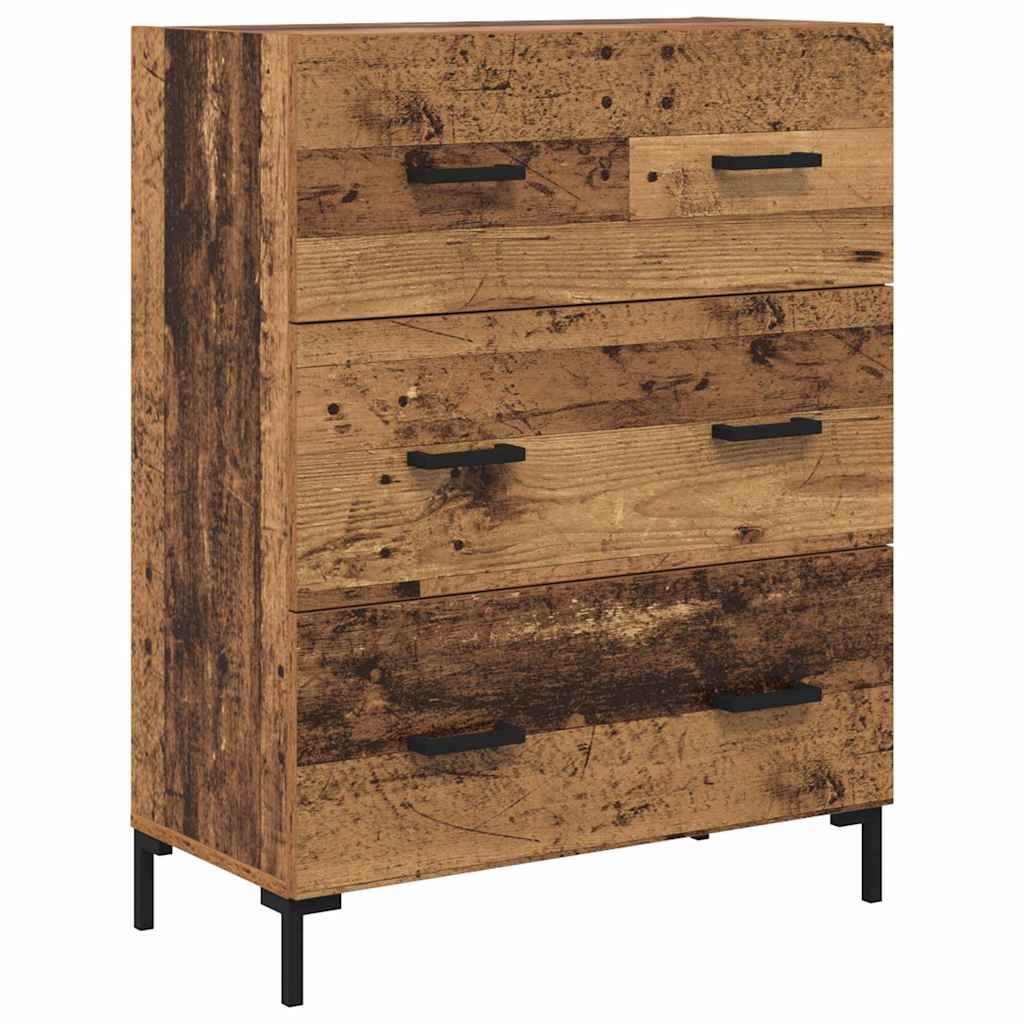 Highboard s ladicama 2 pcs Staro drvo Konstruirano drvo