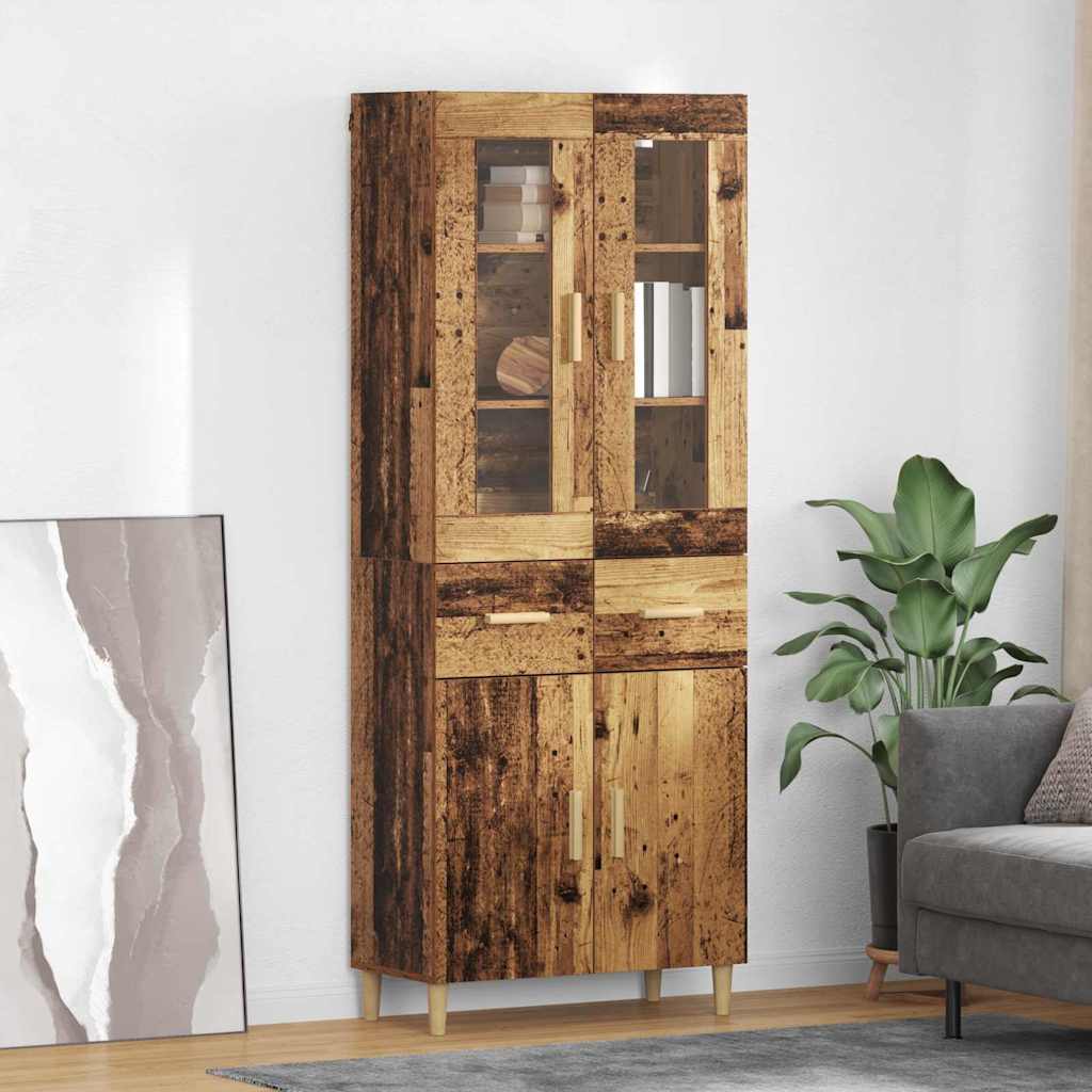 Highboard Staro drvo 69,5 x 34 x 180 cm Konstruirano drvo