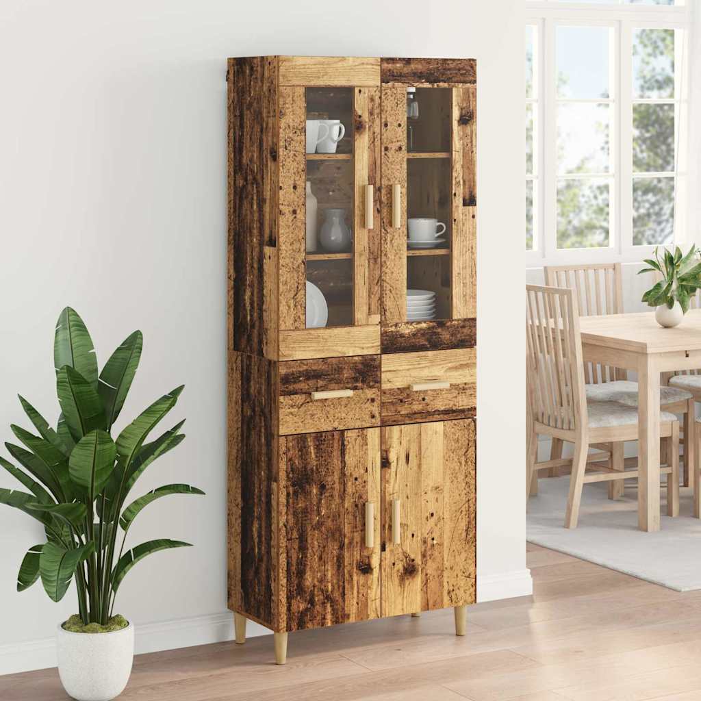 Highboard Staro drvo 69,5 x 34 x 180 cm Konstruirano drvo