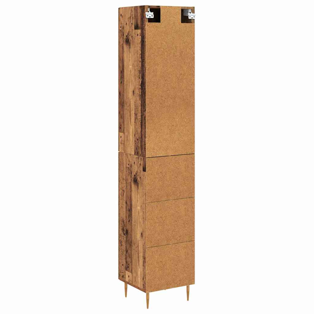 Highboard 2 pcs Staro drvo Konstruirano drvo