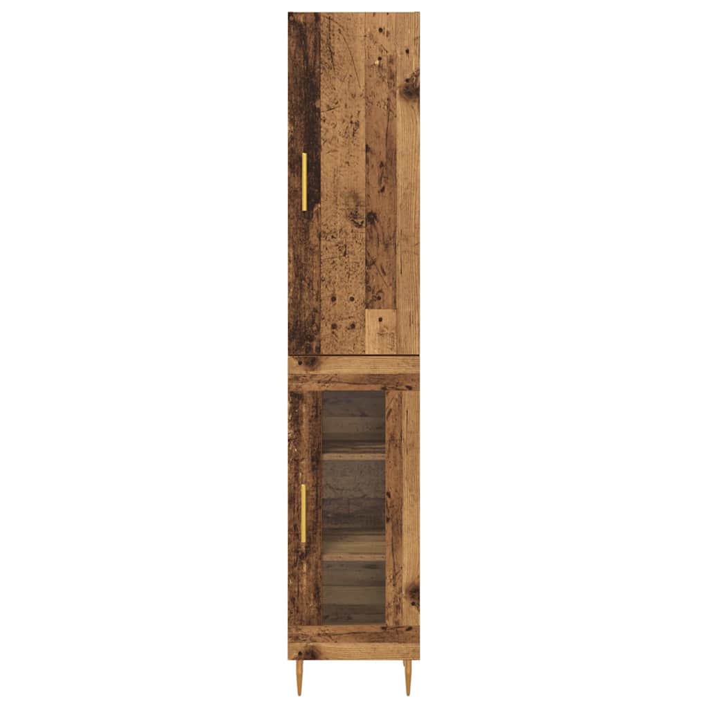 Highboard 2 pcs Staro drvo Konstruirano drvo
