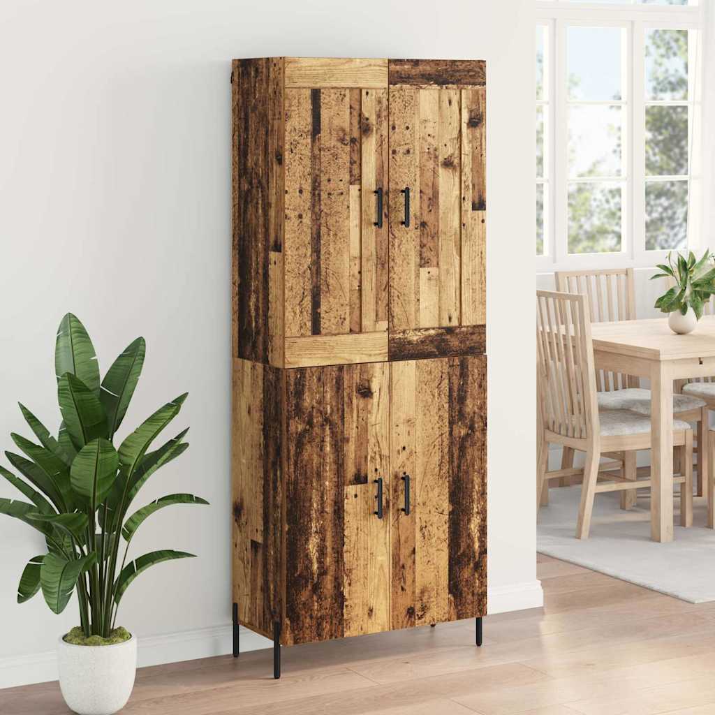 Highboard 2 pcs Staro drvo Konstruirano drvo