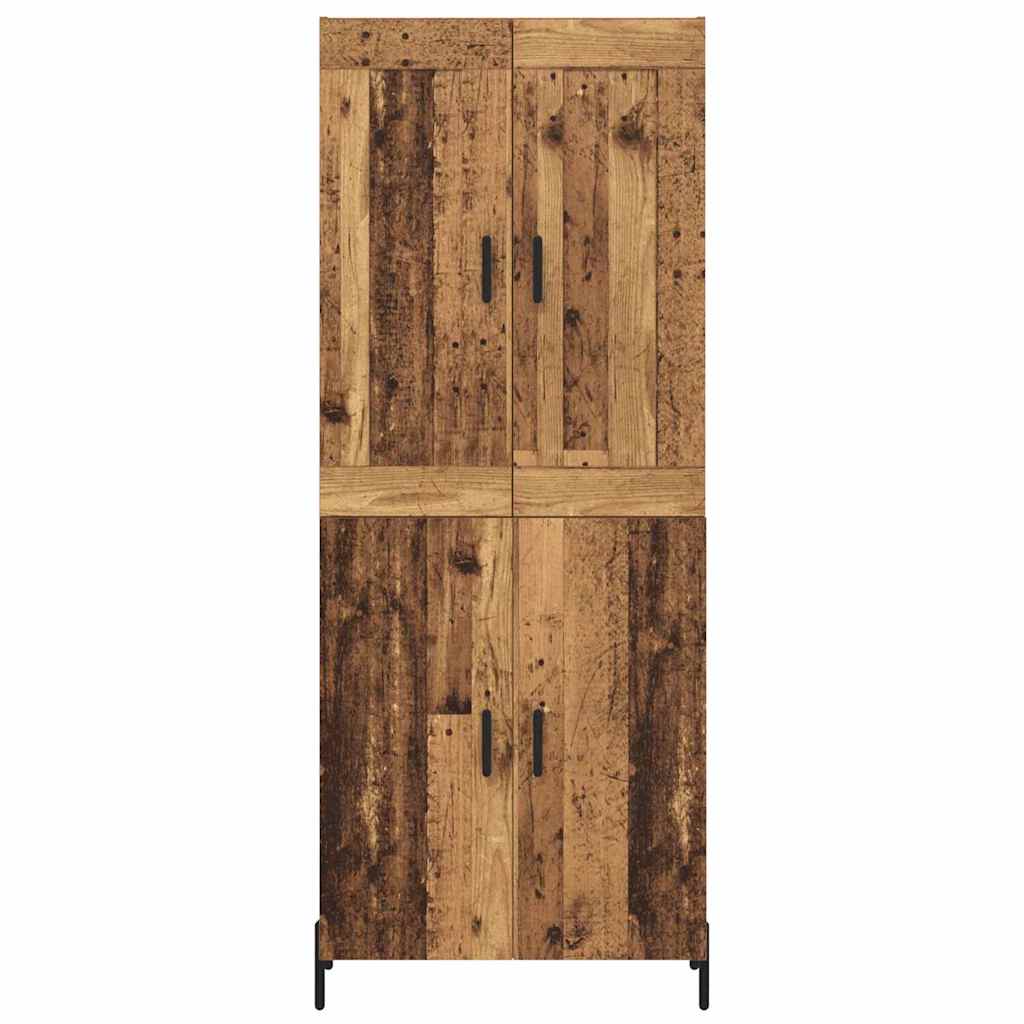 Highboard 2 pcs Staro drvo Konstruirano drvo