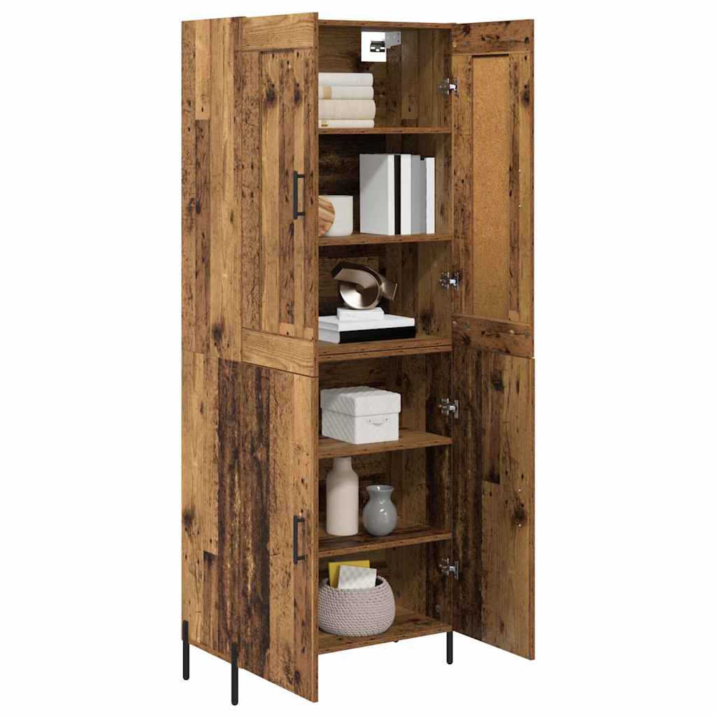 Highboard 2 pcs Staro drvo Konstruirano drvo