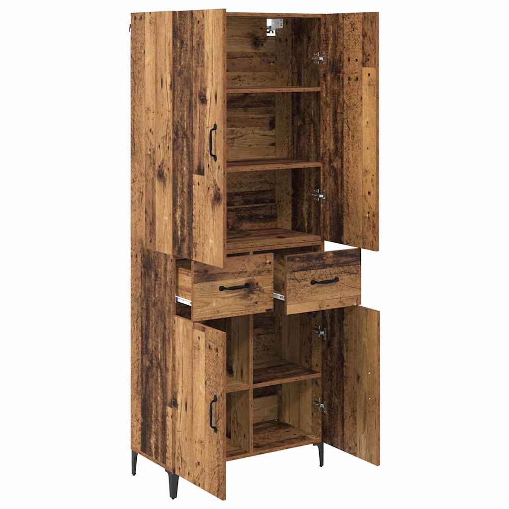 Highboard Zidne Staro drvo 69,5 x 34 x 180 cm Konstruirano drvo