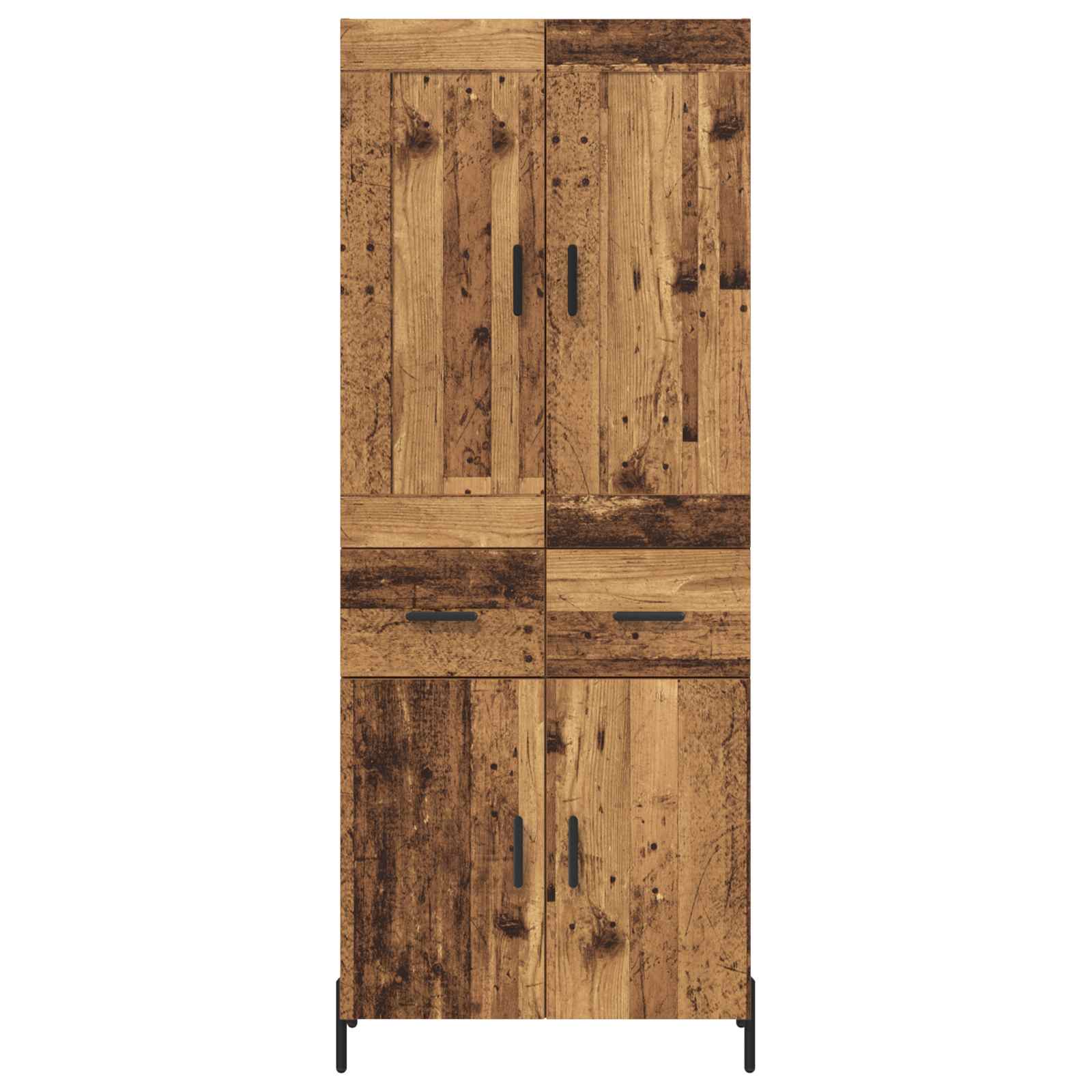 Highboard 2 pcs Staro drvo Konstruirano drvo