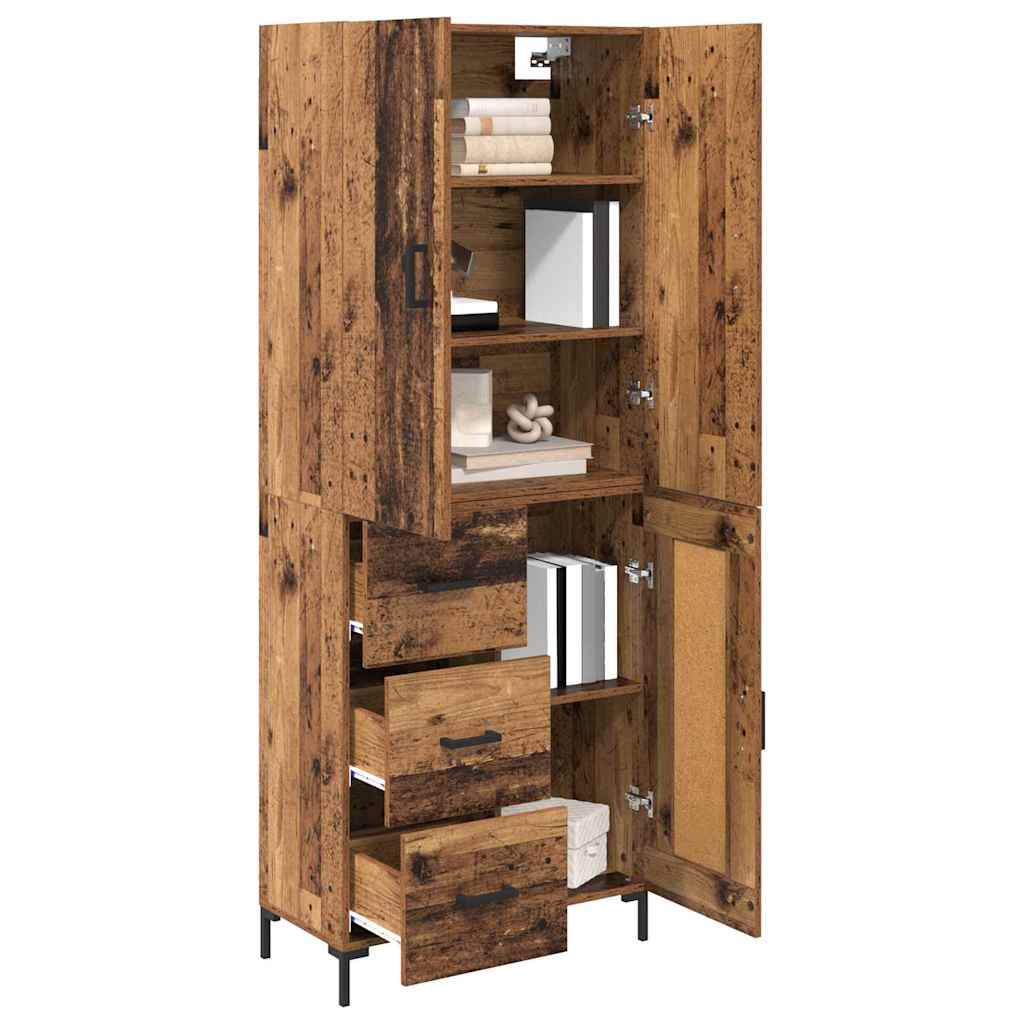Highboard Zidne Staro drvo 69,5 x 34 x 180 cm Konstruirano drvo