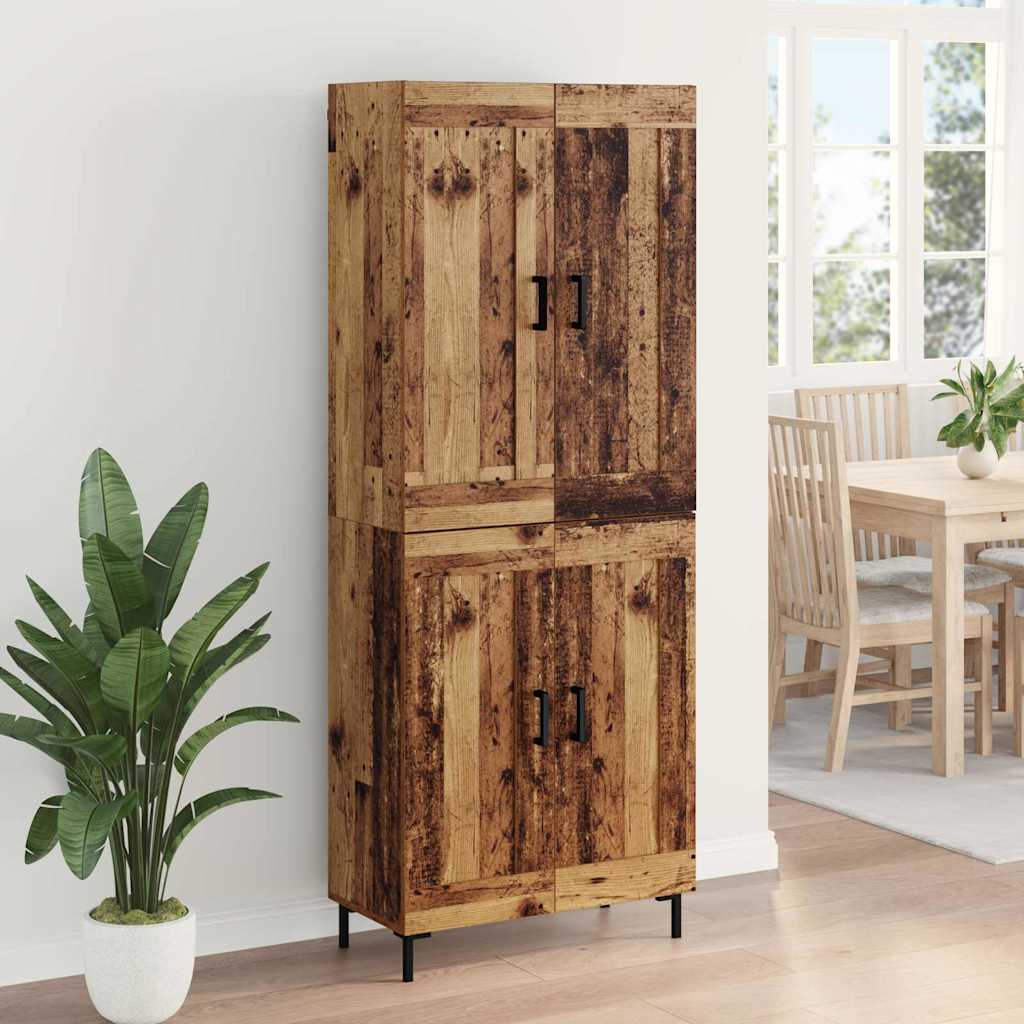 Highboard 2 kom. Staro drvo 69,5 x 34 x 180 cm