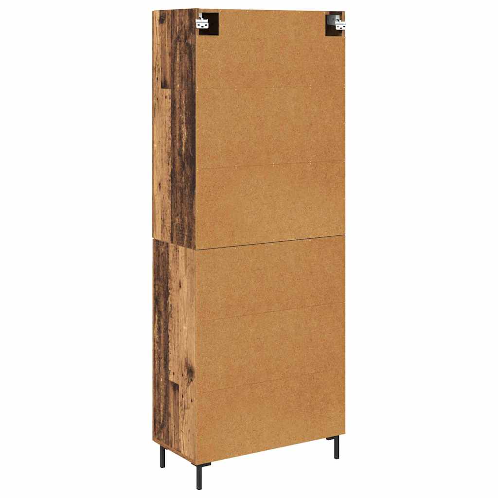 Highboard 2 kom. Staro drvo 69,5 x 34 x 180 cm