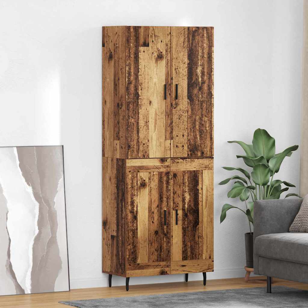 Highboard 2 kom. Staro drvo 69,5 x 34 x 180 cm