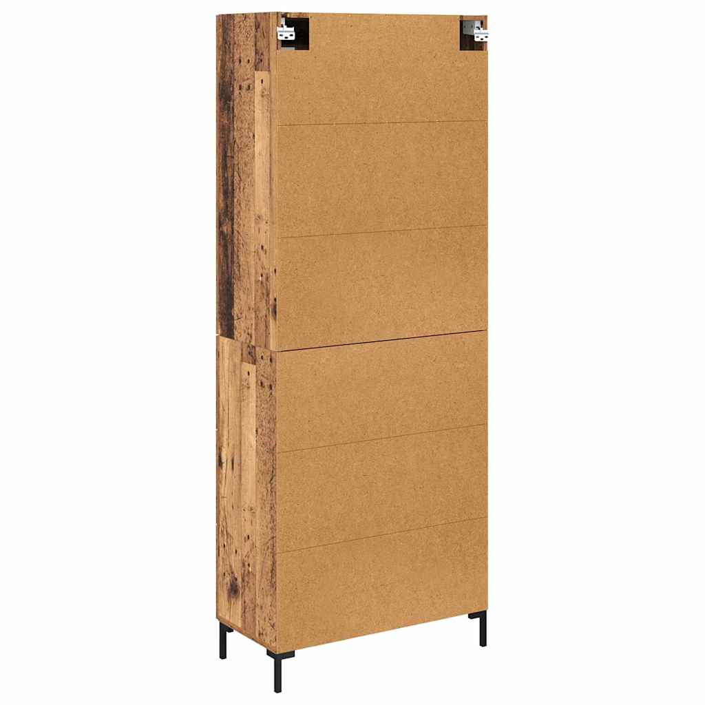 Highboard s ladicama 2 pcs Staro drvo Konstruirano drvo
