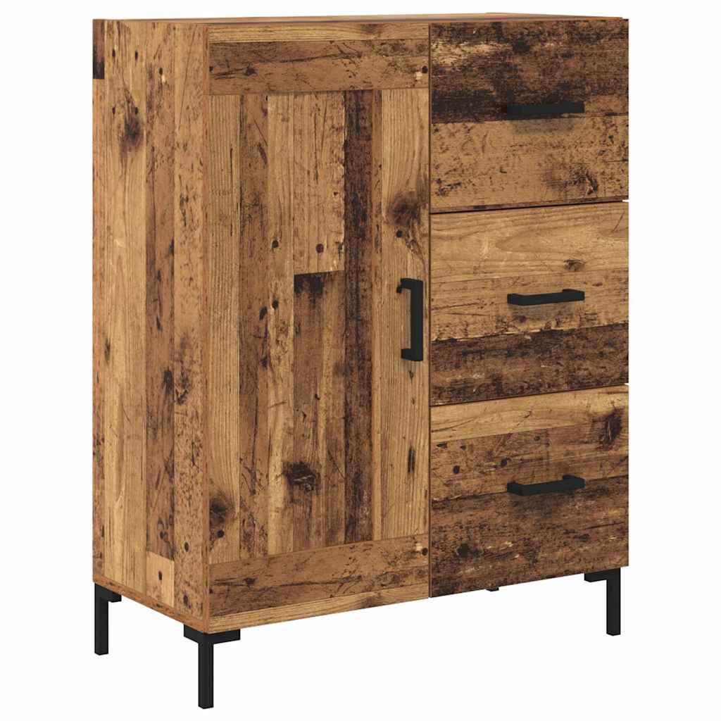 Highboard s ladicama 2 pcs Staro drvo Konstruirano drvo
