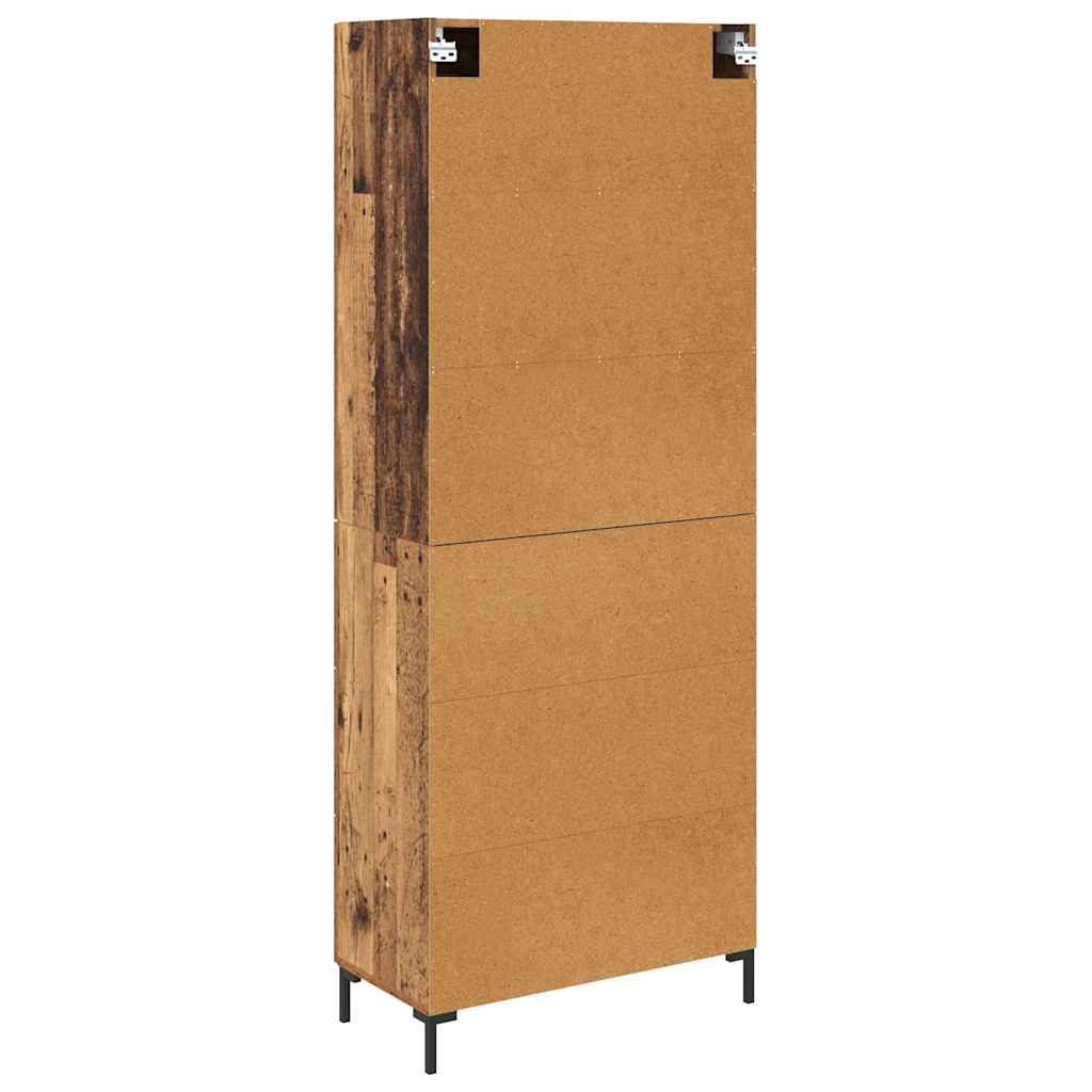 Highboard s ladicama 2 pcs Staro drvo Konstruirano drvo