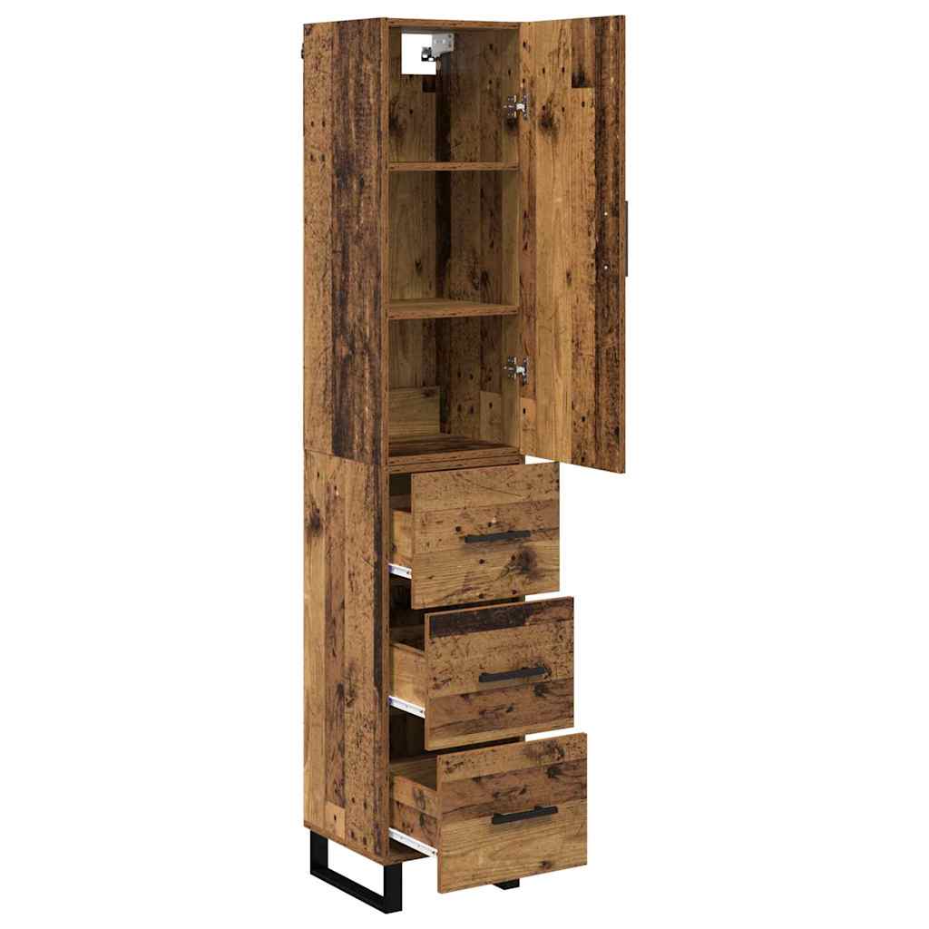 Highboard Staro drvo 34,5 x 34 x 180 cm Konstruirano drvo