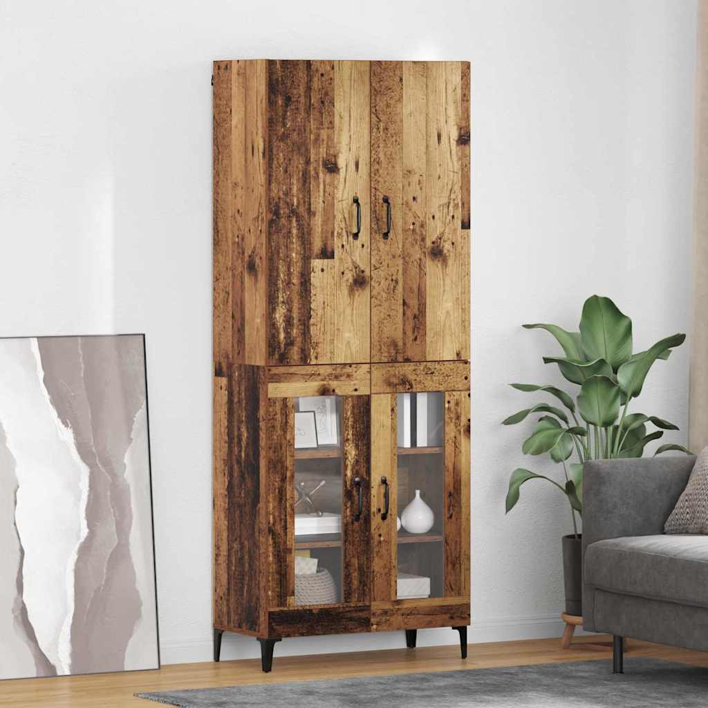 Highboard Zidne Staro drvo 69,5 x 34 x 180 cm Konstruirano drvo