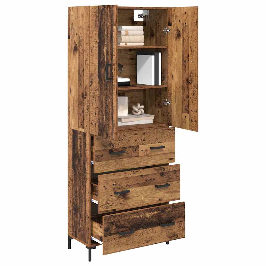 Highboard Zidne Staro drvo 69,5 x 34 x 180 cm Konstruirano drvo