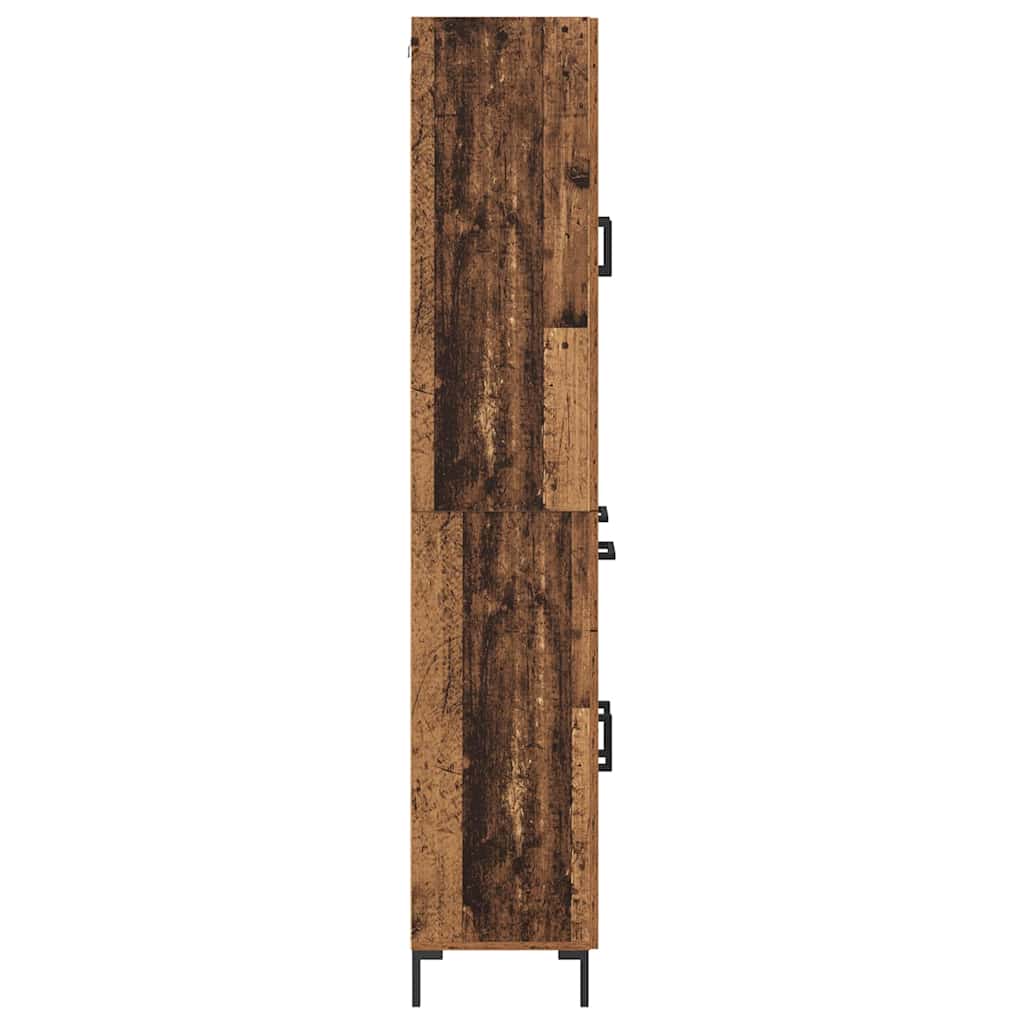 Highboard s ladicama 2 pcs Staro drvo Konstruirano drvo