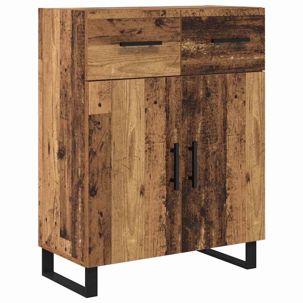 Highboard s ladicama 2 pcs Staro drvo 69,5 x 34 x 180 cm