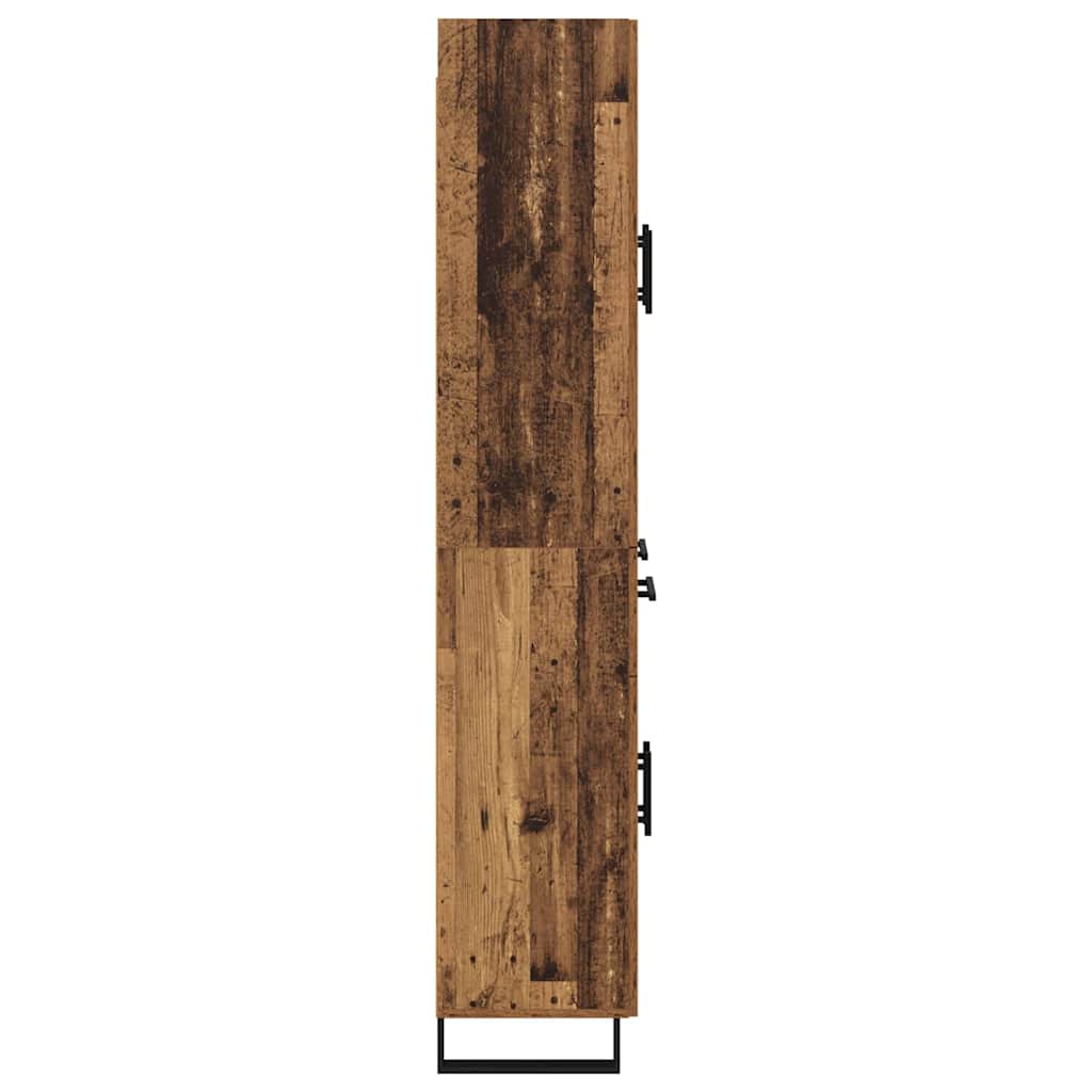 Highboard s ladicama 2 pcs Staro drvo 69,5 x 34 x 180 cm