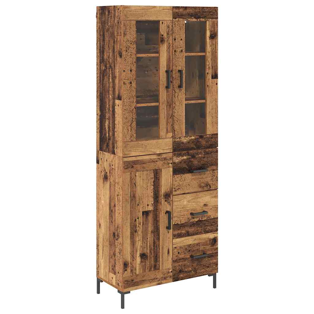 Highboard 2 kom. Staro drvo 69,5 x 34 x 180 cm