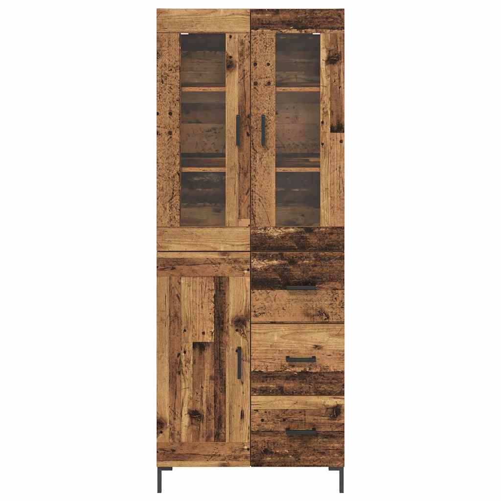 Highboard 2 kom. Staro drvo 69,5 x 34 x 180 cm