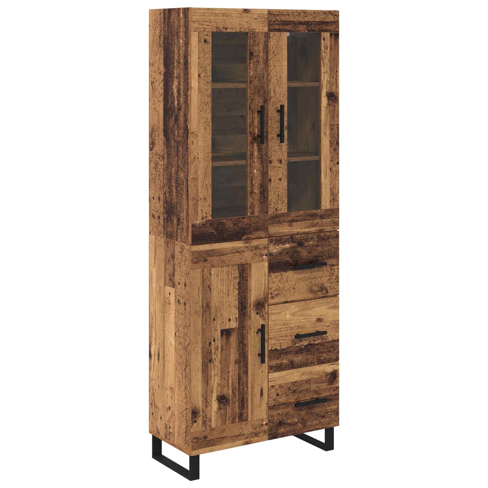 Highboard 2 kom. Staro drvo 69,5 x 34 x 180 cm