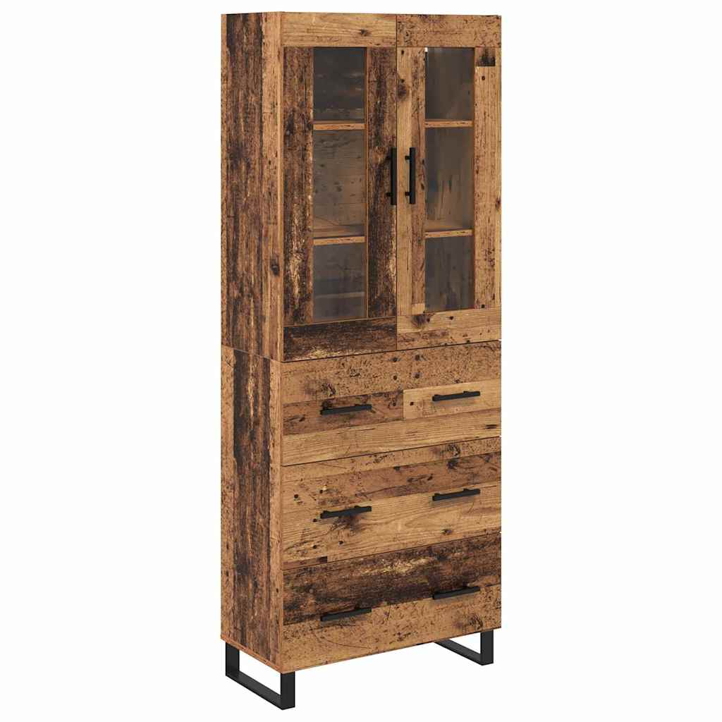 Highboard 2 kom. Staro drvo 69,5 x 34 x 180 cm