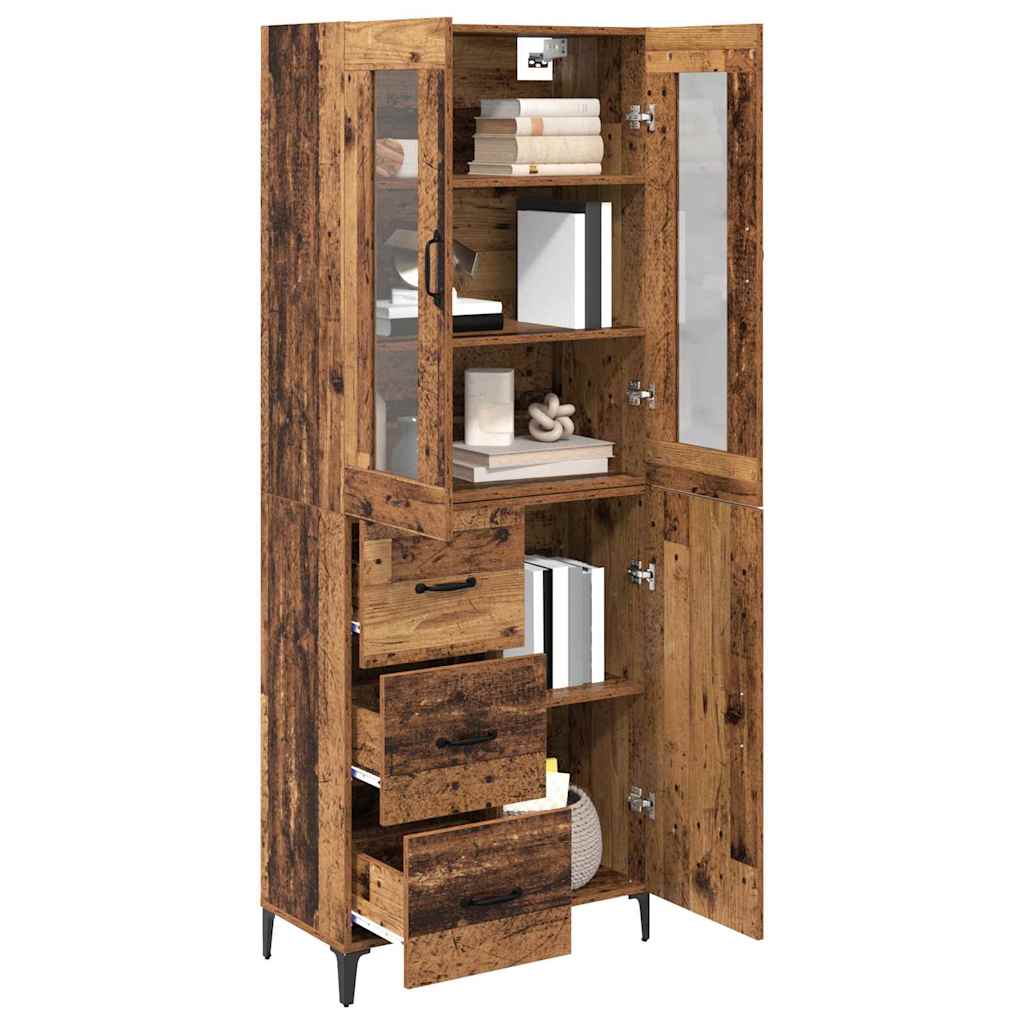 Highboard Staro drvo 69,5 x 34 x 180 cm Konstruirano drvo