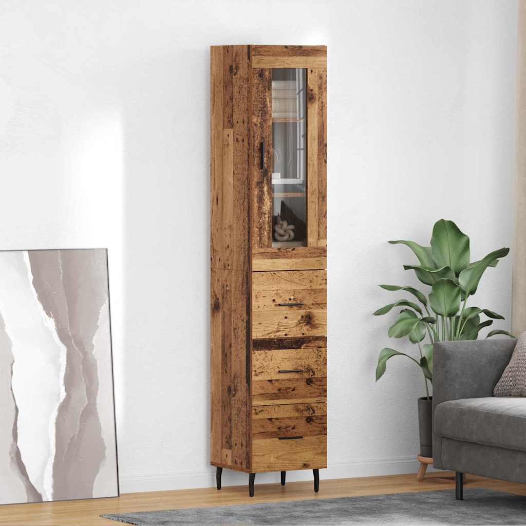 Highboard Staro drvo 34,5 x 34 x 180 cm Konstruirano drvo