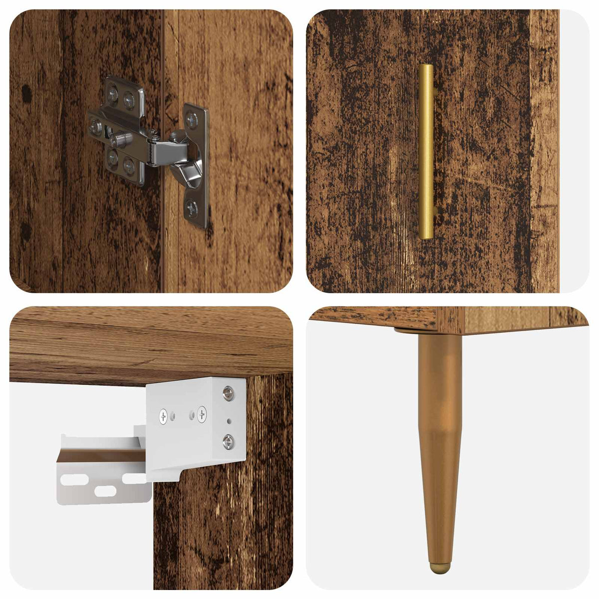 Highboard Staro drvo 69,5 x 34 x 180 cm Konstruirano drvo