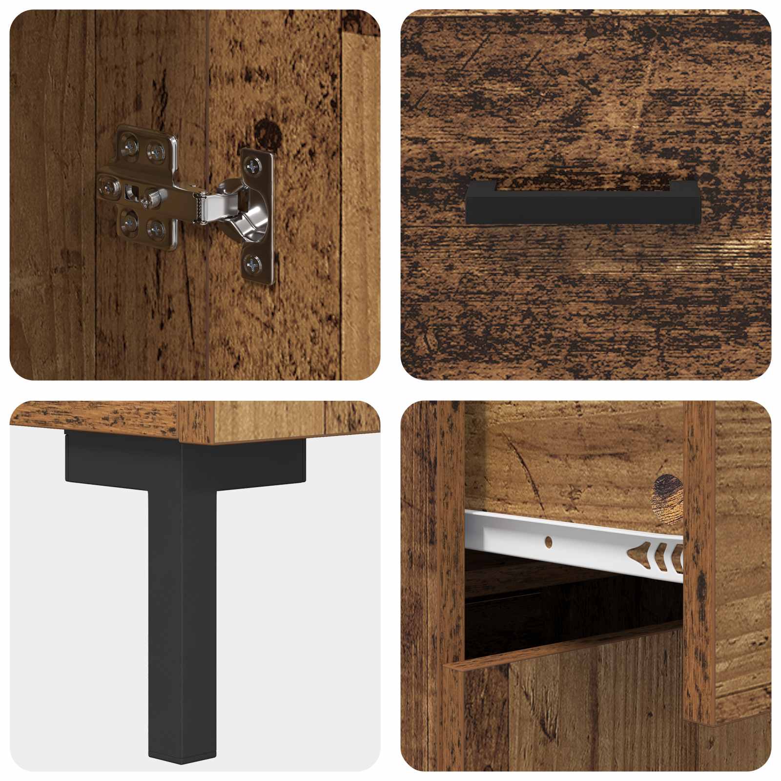 Highboard Staro drvo 69,5 x 34 x 180 cm Konstruirano drvo