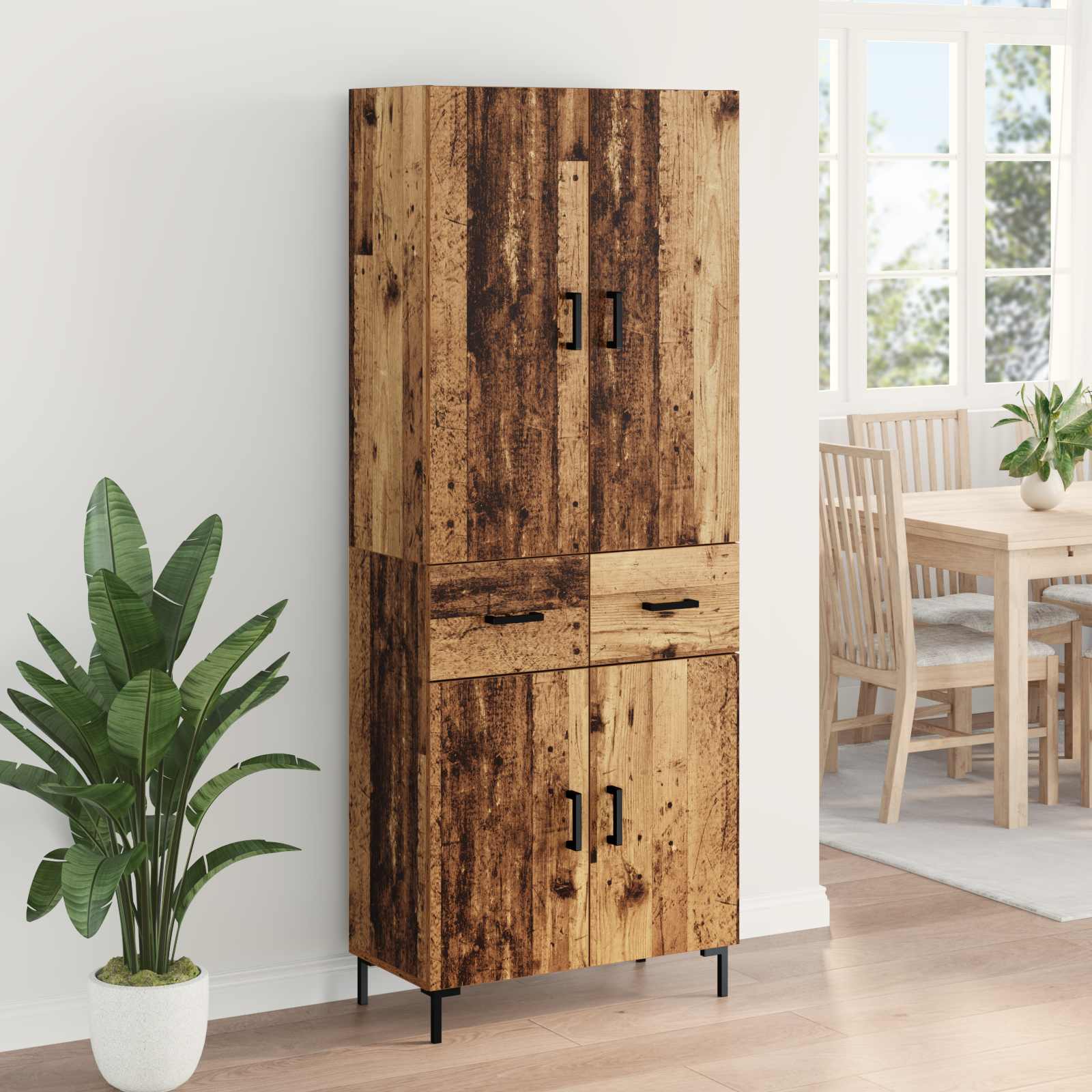 Highboard Staro drvo 69,5 x 34 x 180 cm Konstruirano drvo