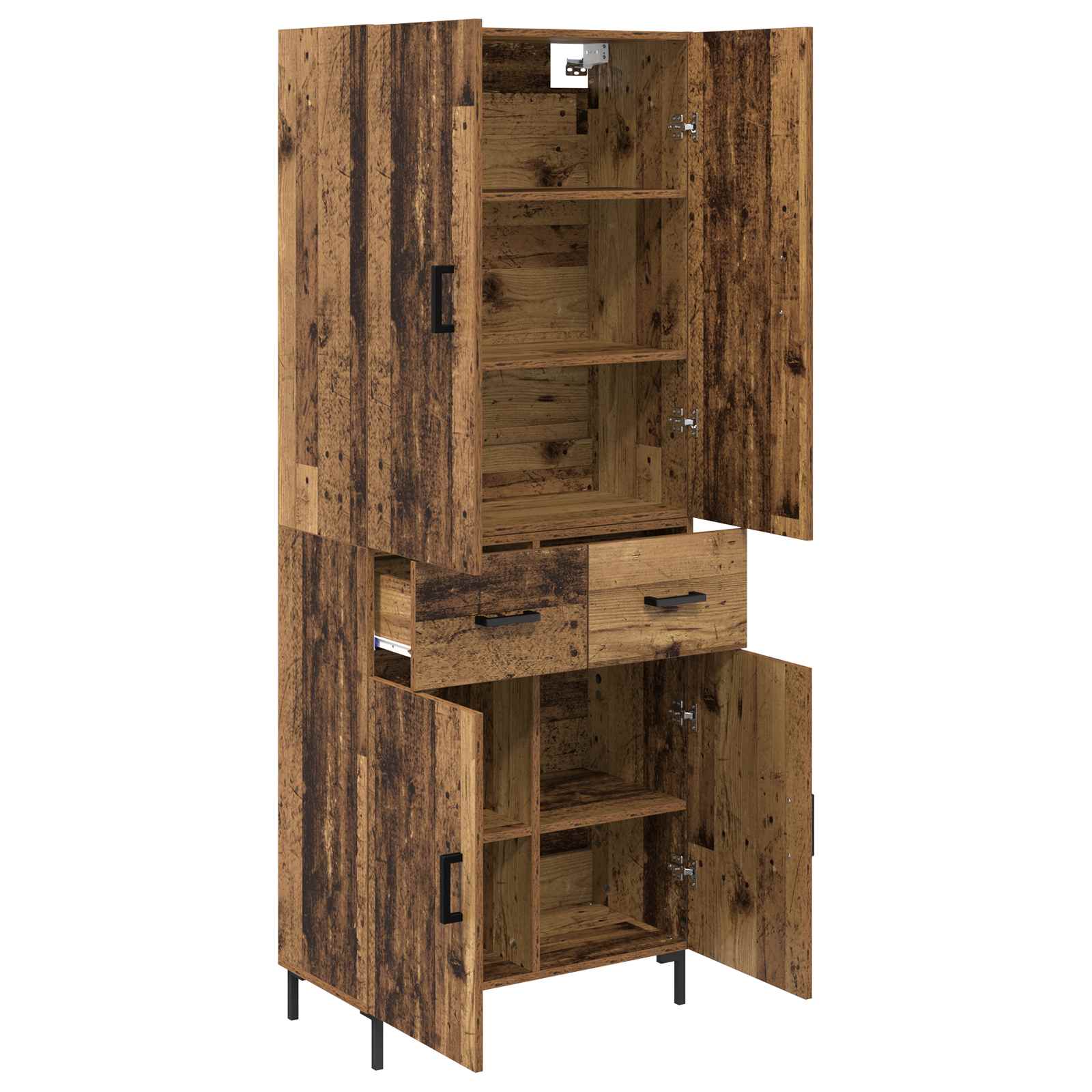Highboard Staro drvo 69,5 x 34 x 180 cm Konstruirano drvo