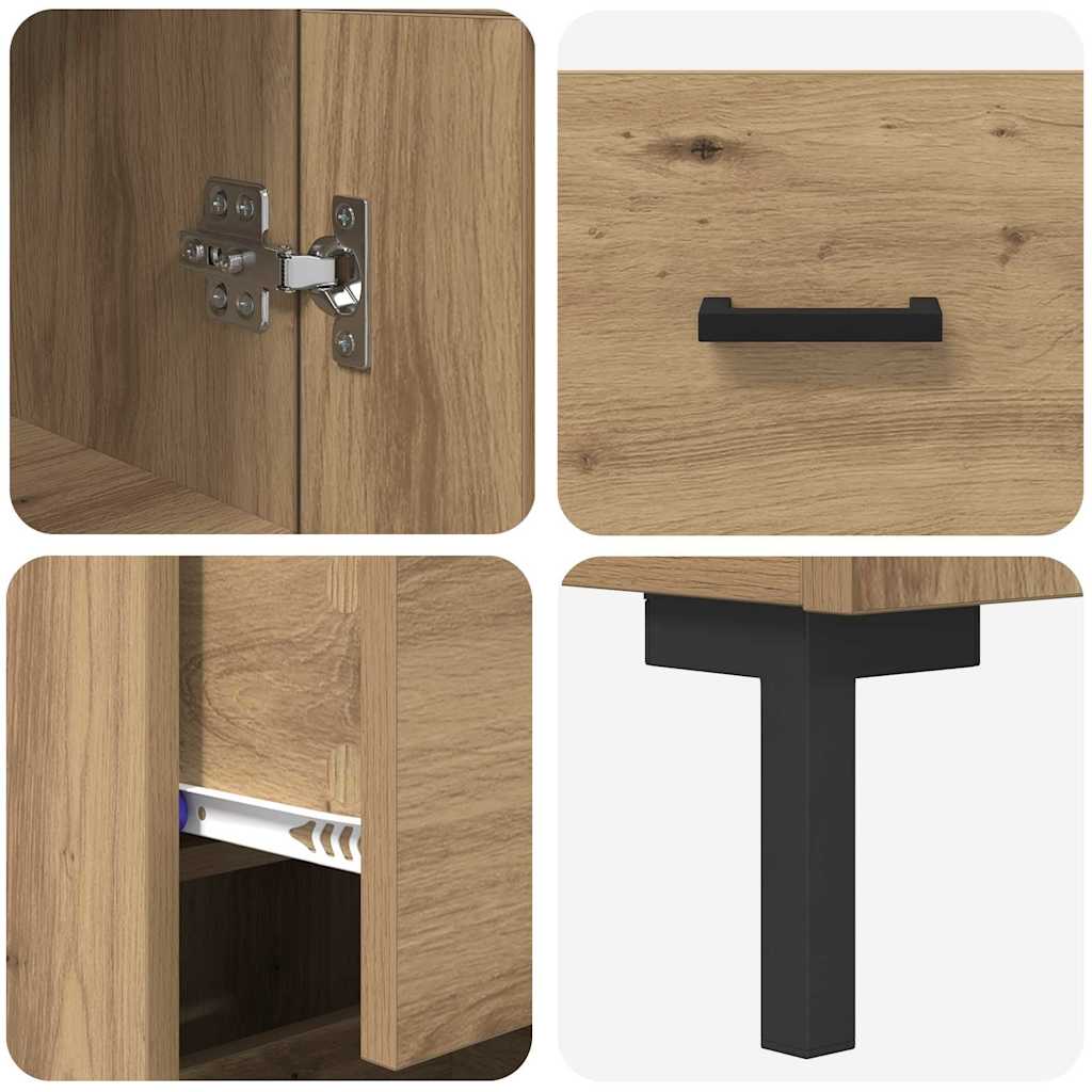 Highboard Umjetnički hrast 34,5 x 34 x 180 cm Konstruirano drvo