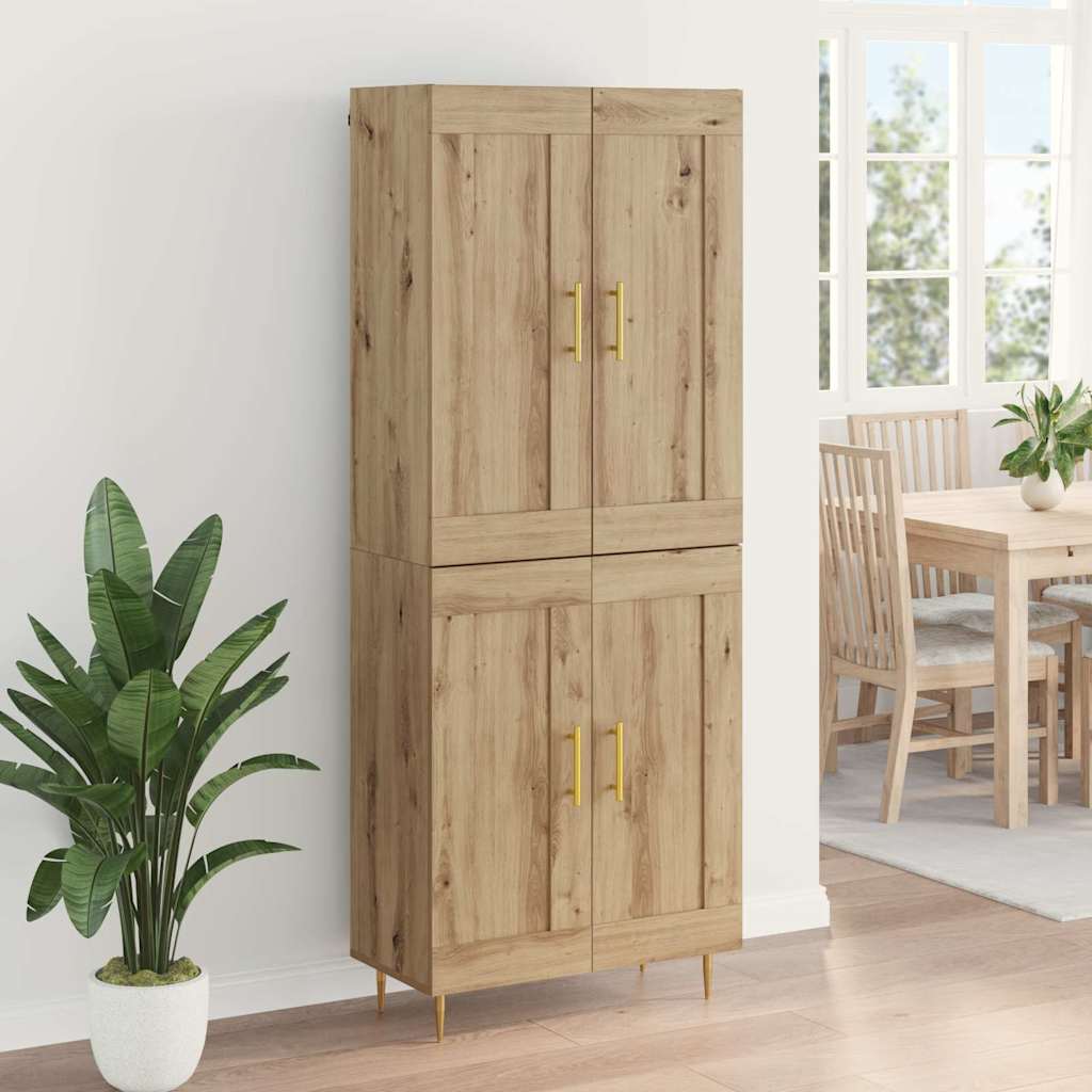 Highboard Umjetnički hrast 69,5 x 34 x 180 cm Konstruirano drvo