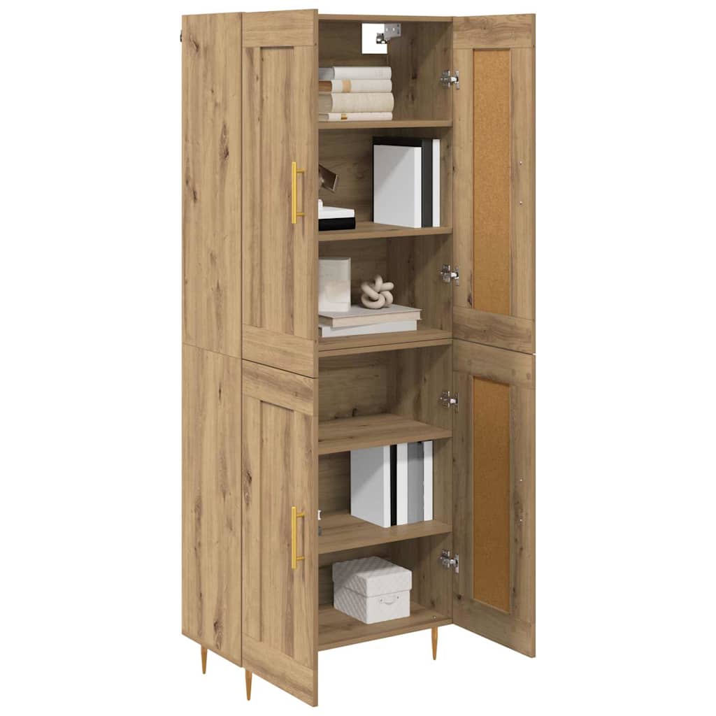Highboard Umjetnički hrast 69,5 x 34 x 180 cm Konstruirano drvo