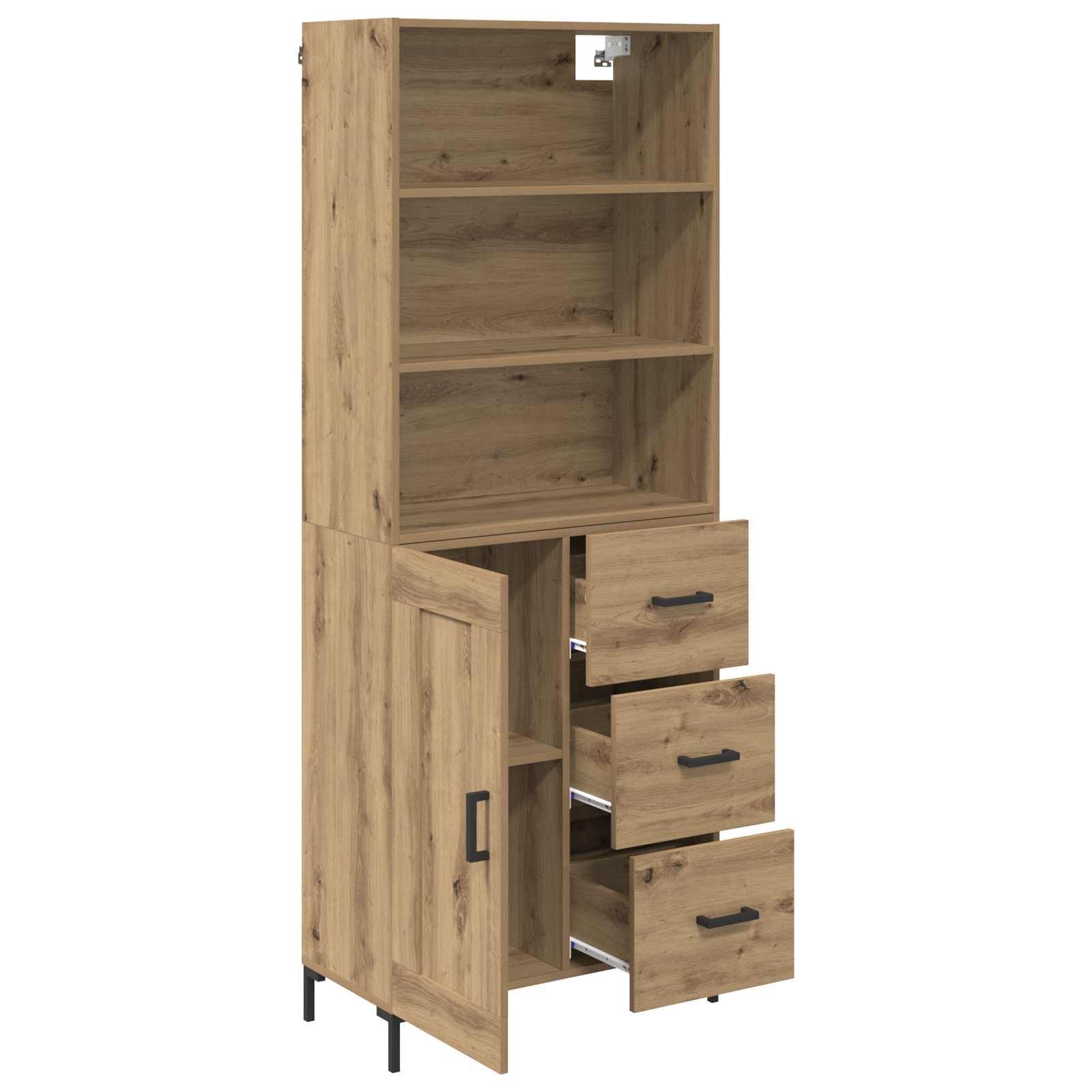 Highboard Umjetnički hrast 69,5 x 34 x 180 cm Konstruirano drvo