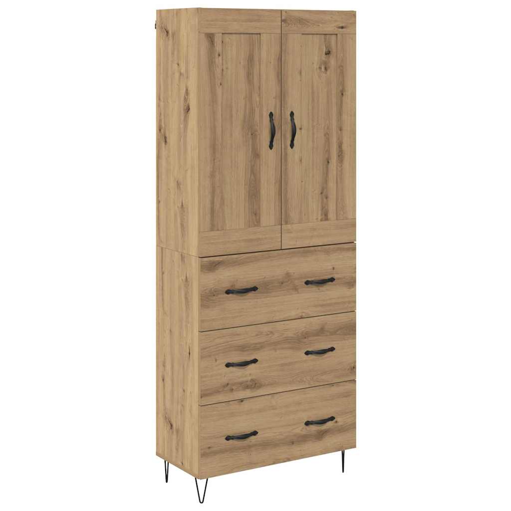 Highboard Umjetnički hrast 69,5 x 34 x 180 cm Konstruirano drvo