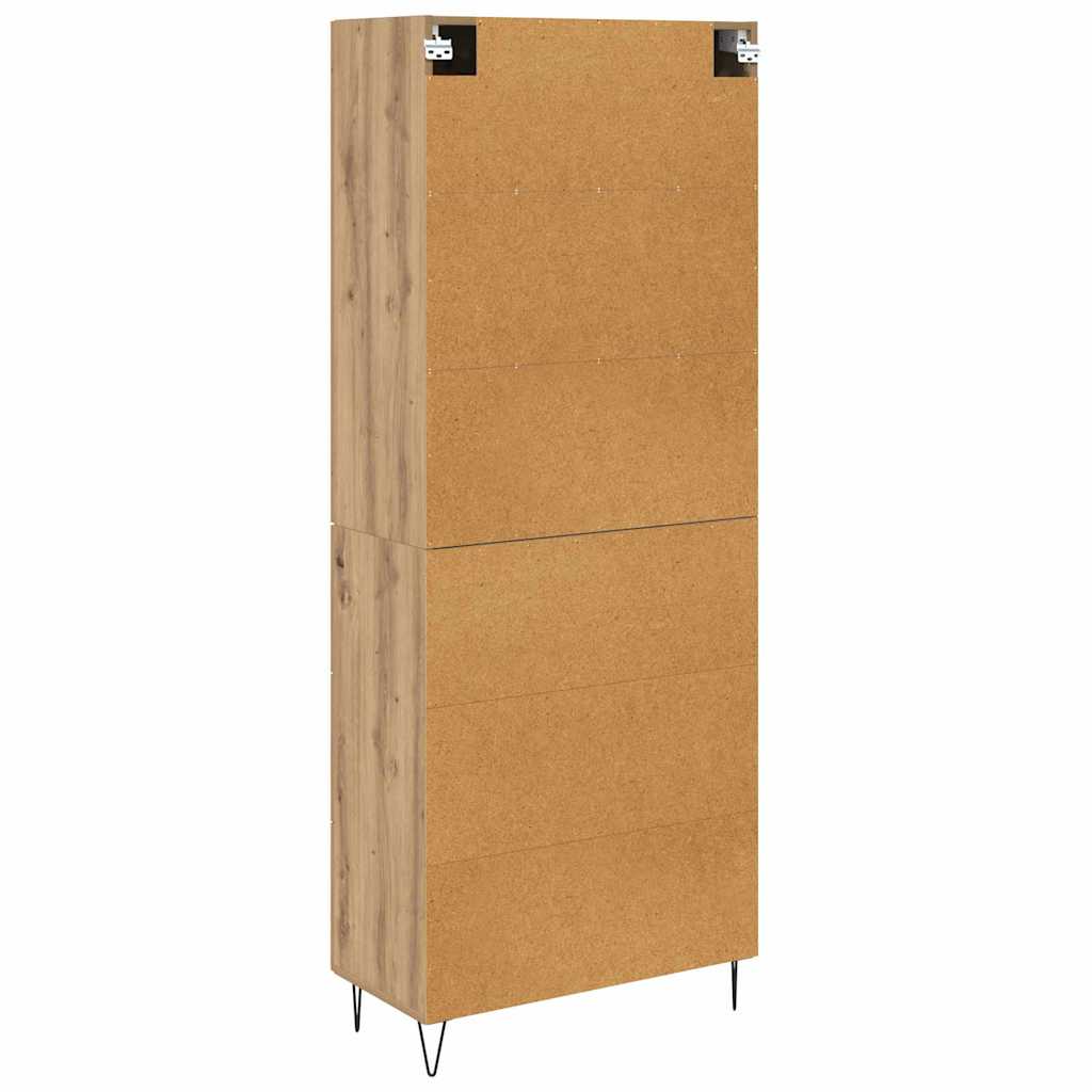 Highboard Umjetnički hrast 69,5 x 34 x 180 cm Konstruirano drvo