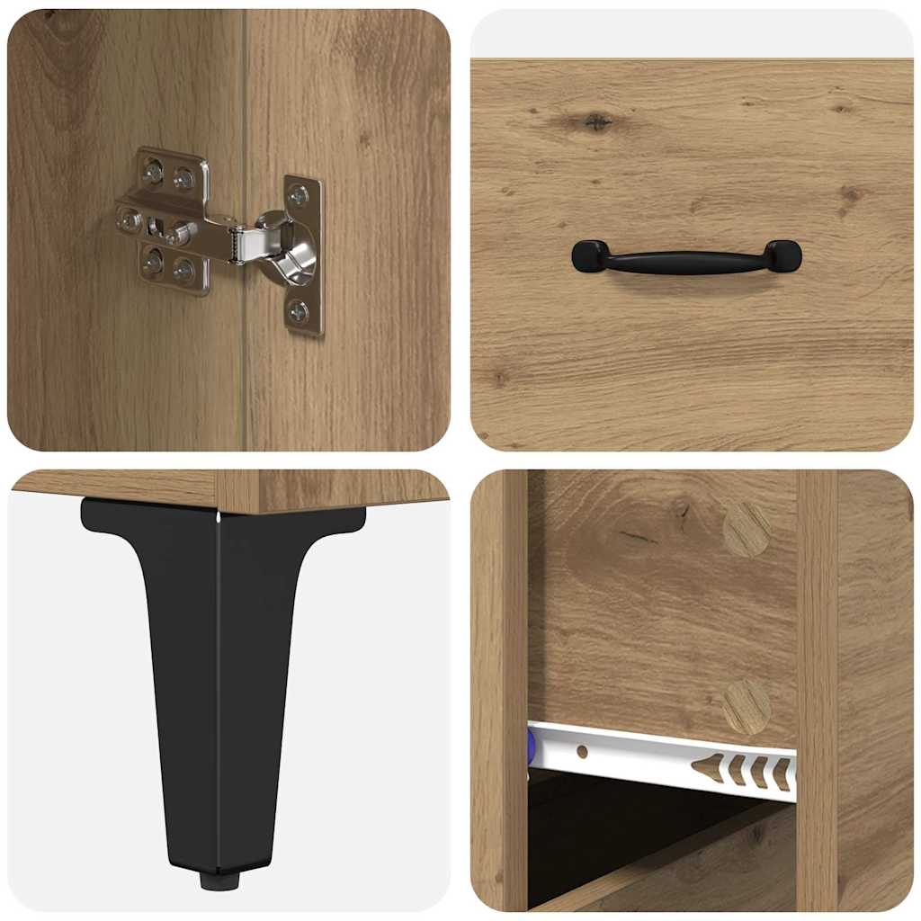 Highboard Umjetnički hrast 69,5 x 34 x 180 cm Konstruirano drvo