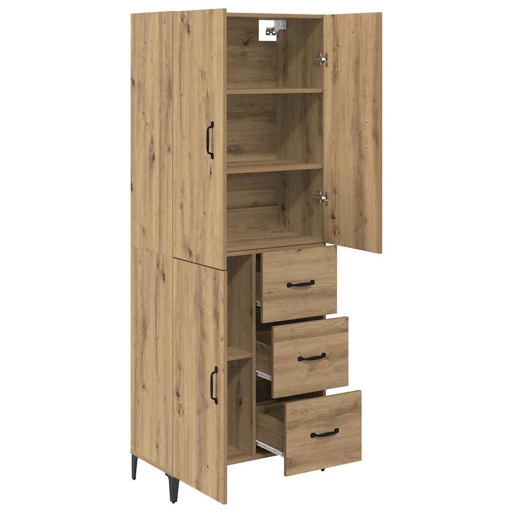 Highboard Umjetnički hrast 69,5 x 34 x 180 cm Konstruirano drvo
