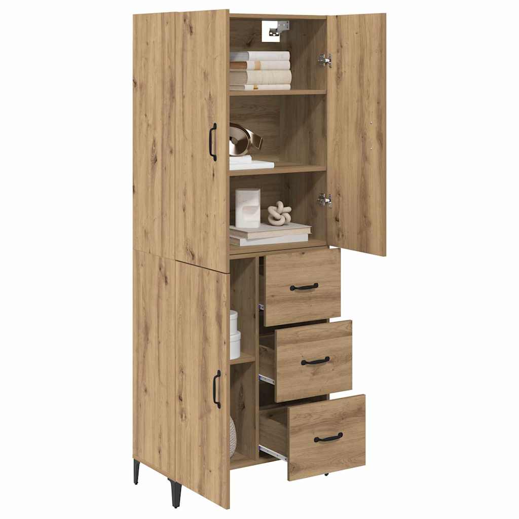 Highboard Umjetnički hrast 69,5 x 34 x 180 cm Konstruirano drvo