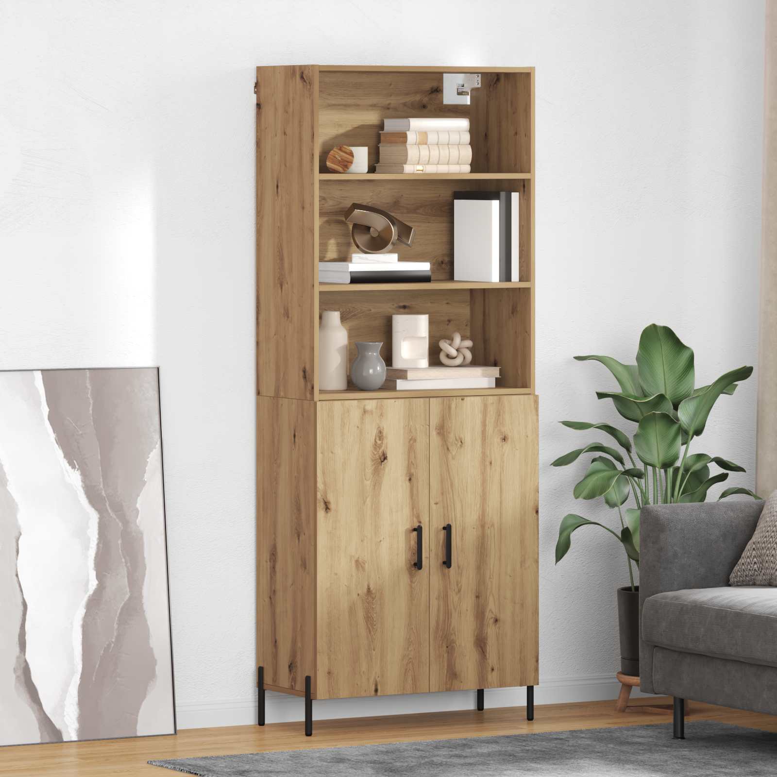 Highboard Umjetnički hrast 69,5 x 32,5 x 180 cm