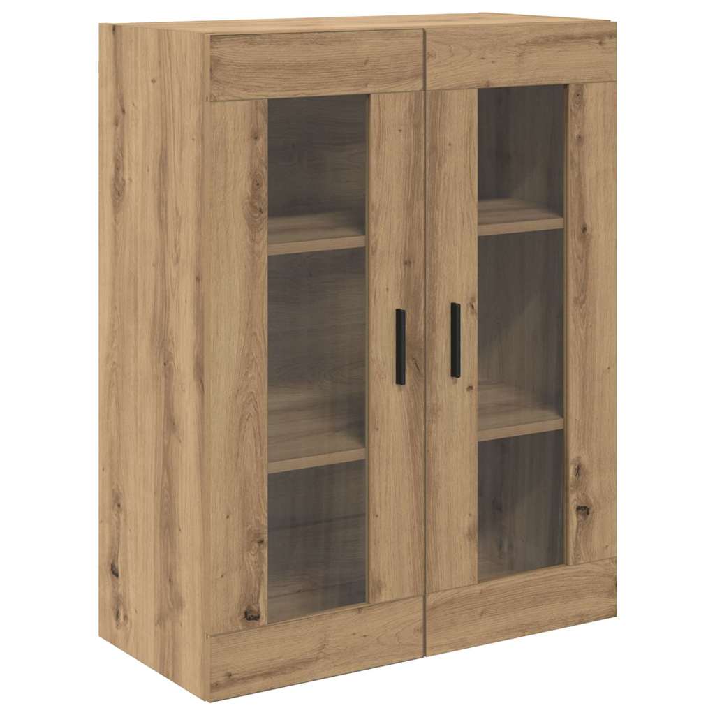 Highboard 2 pcs Umjetnički hrast Inženjerska drva i staklo