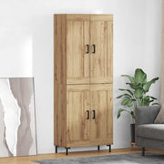 Highboard 2 kom. Umjetnički hrast 69,5 x 34 x 180 cm
