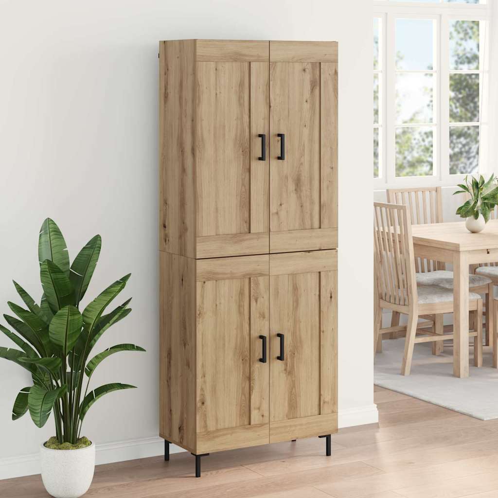 Highboard 2 kom. Umjetnički hrast 69,5 x 34 x 180 cm
