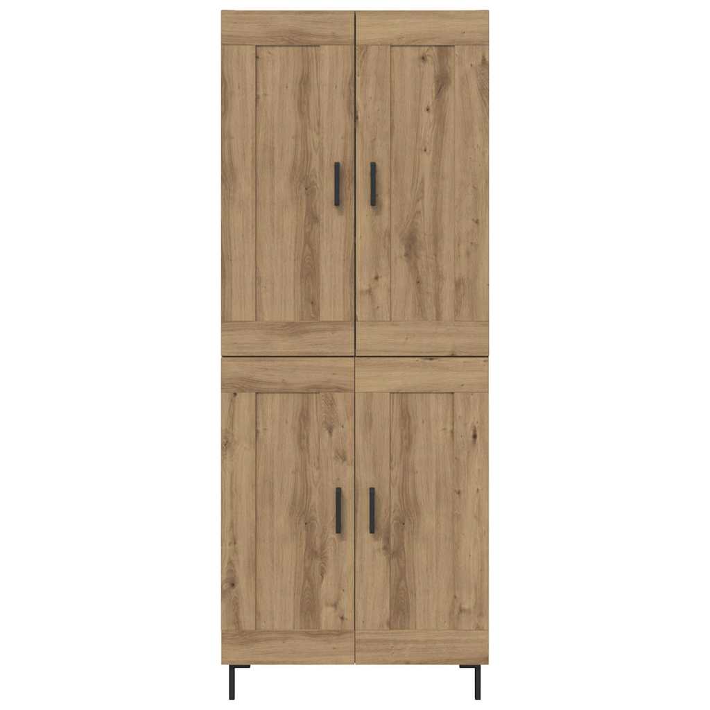 Highboard 2 kom. Umjetnički hrast 69,5 x 34 x 180 cm