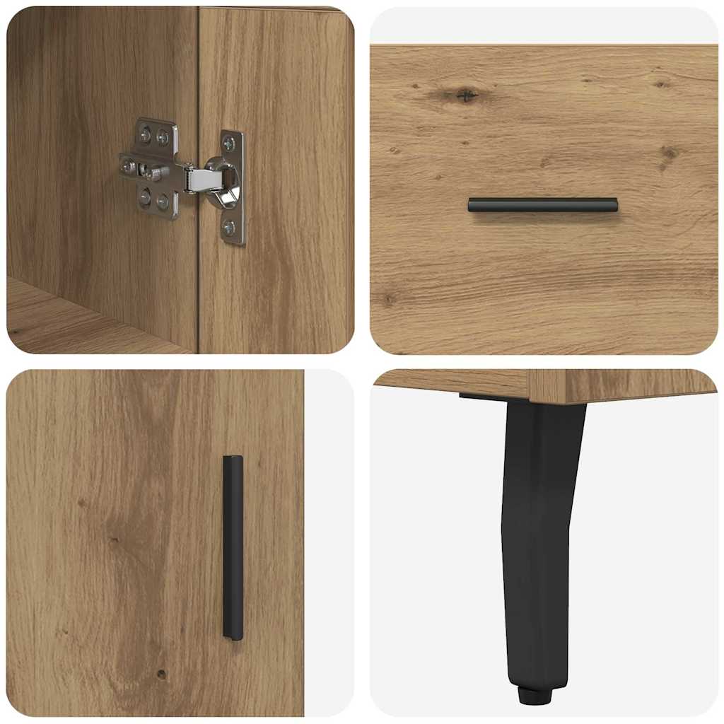 Highboard Umjetnički hrast 34,5 x 34 x 180 cm Konstruirano drvo
